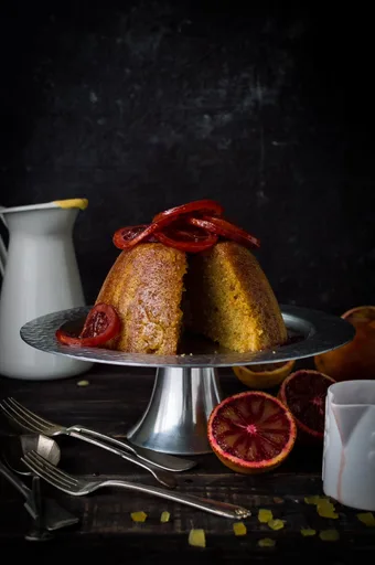 Slow Cooker Blood Orange And Ginger Steamed Pudding