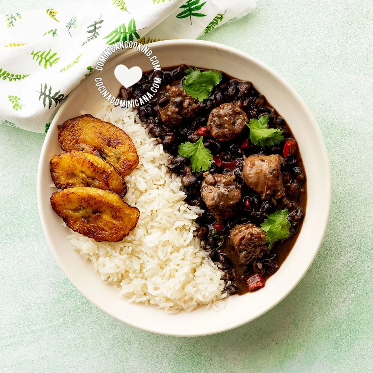 Habichuelas Negras Guisadas [Video+Recipe] Stewed Black Beans