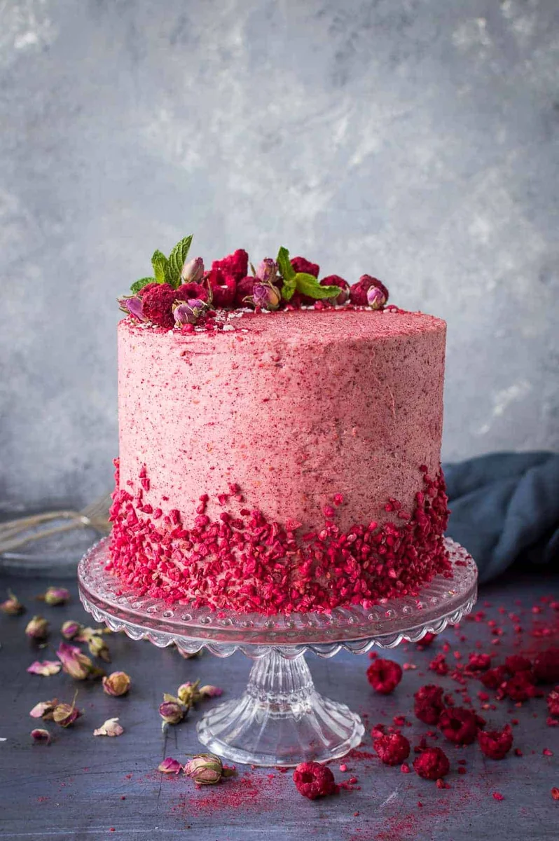 Raspberry, Coconut And Lemon Layer Cake
