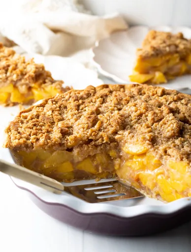 Peach Pie with Frozen Peaches