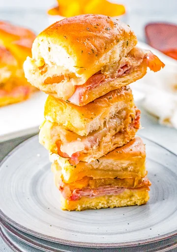 Pineapple Ham and Cheese Sliders