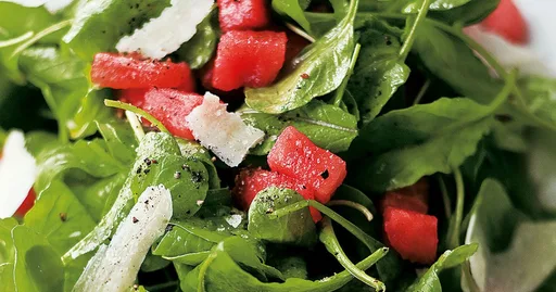 Ensalada de sandía y rúcula