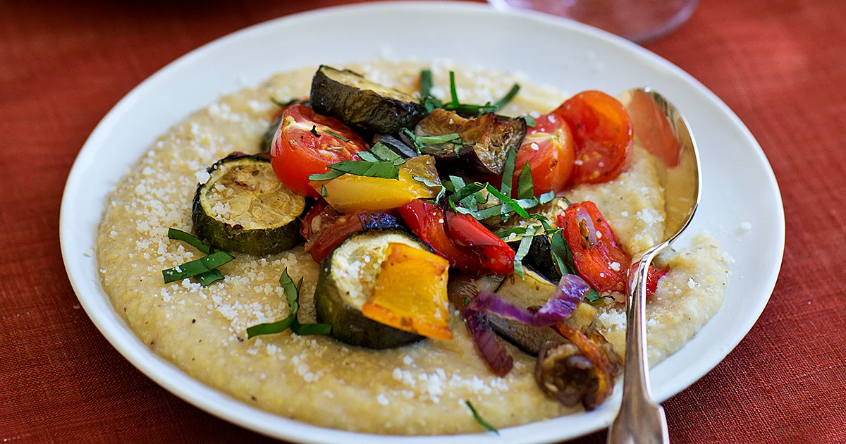 Roasted Ratatouille with Polenta | Recipes