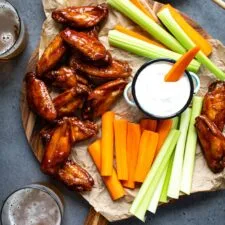Crispy Baked Honey Chipotle Wings