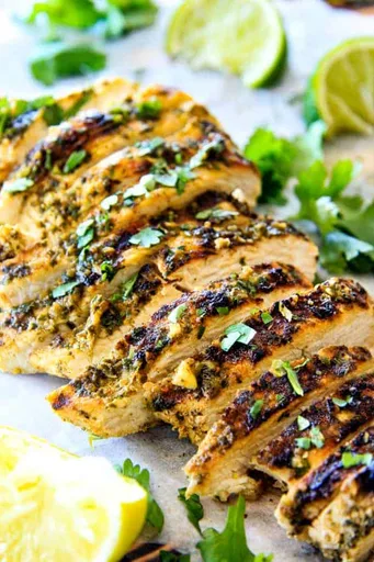 Pollo al cilantro y lima
