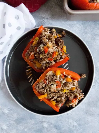 Pimientos Rellenos Fáciles con Carne Picada