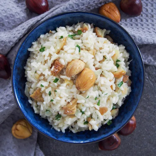 Risotto de castañas