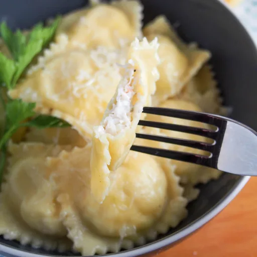 Raviolis de cangrejo
