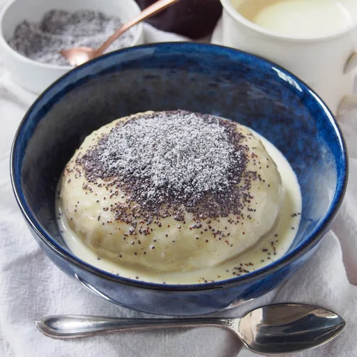 Germknödel (Austrian filled sweet dumplings)