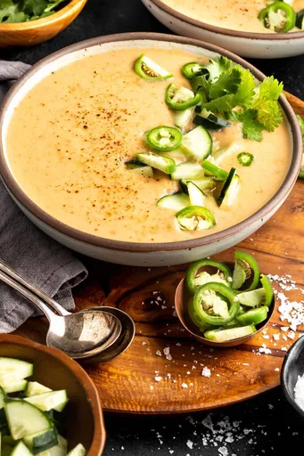 Gazpacho de verduras asadas