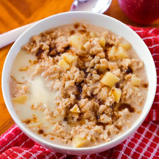 Avena con manzana y canela