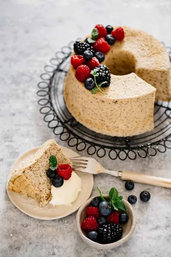 Hojicha Chiffon cake ほうじ茶シフォンケーキ
