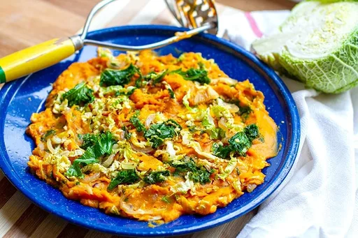 Sweet Potato Mash & Kale Colcannon