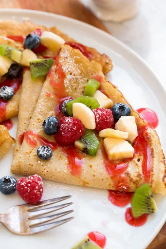 Crepes saludables de harina de avena