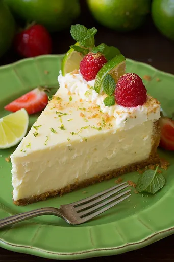 Tarta de queso con lima Key