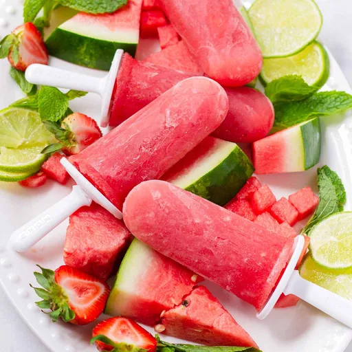 Polos de sandía con 4 ingredientes