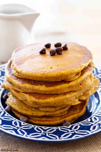 Pumpkin Chocolate Chip Pancakes