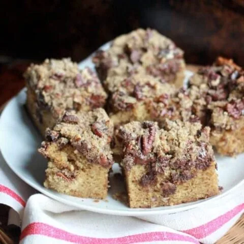Espresso Coffee Cake with Chocolate & Pecans