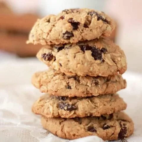 Whole Wheat Oatmeal and Spiced Rum Raisin Cookies