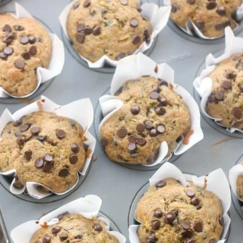 Chocolate Chip Zucchini Muffins