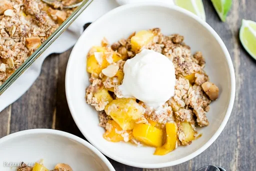 Mango Pineapple Crumble (Gluten Free + Vegan)