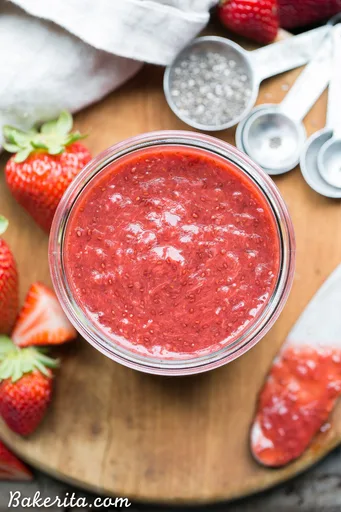 Mermelada de fresa y chía (Paleo y vegana)