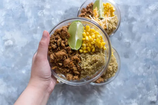 Healthy Turkey Taco Meal Prep Bowl