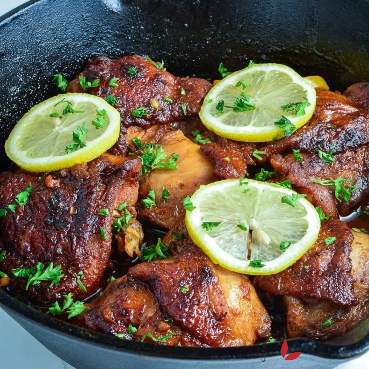 Crispy Honey Garlic Chicken Thighs