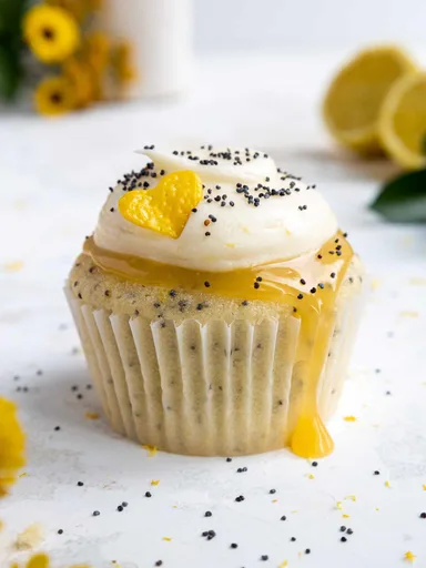 Lemon Poppy Seed Cupcakes
