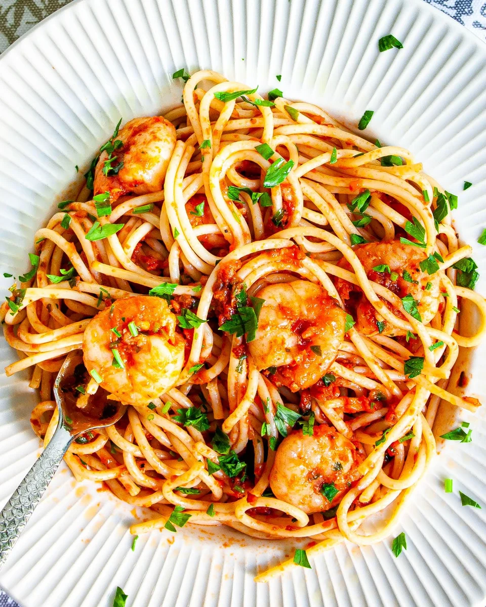 Tomato Shrimp Pasta