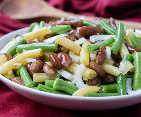 Three Bean Salad With Fresh Beans
