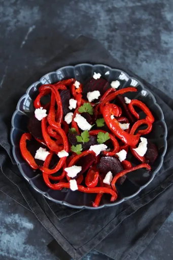 Beetroot, Red Pepper & Goat's Cheese Salad