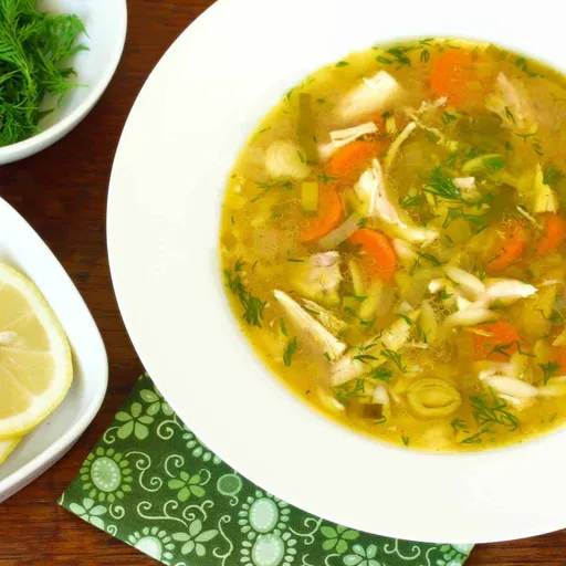 Lemon Chicken Orzo Soup