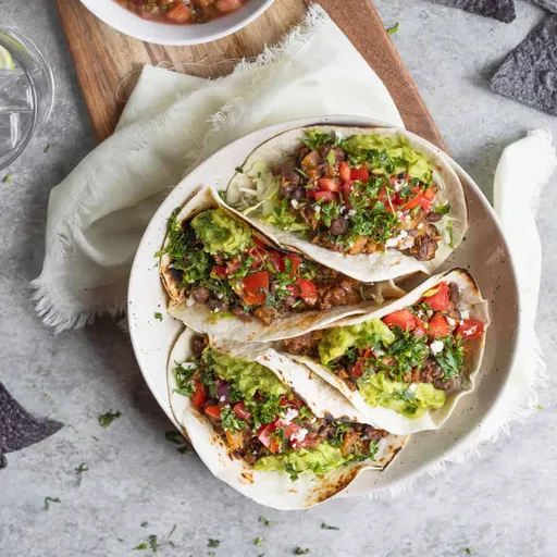 10 Minute Vegan Black Bean Tacos