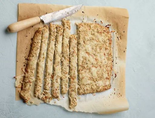 Palitos de pan de coliflor bajos en carbohidratos