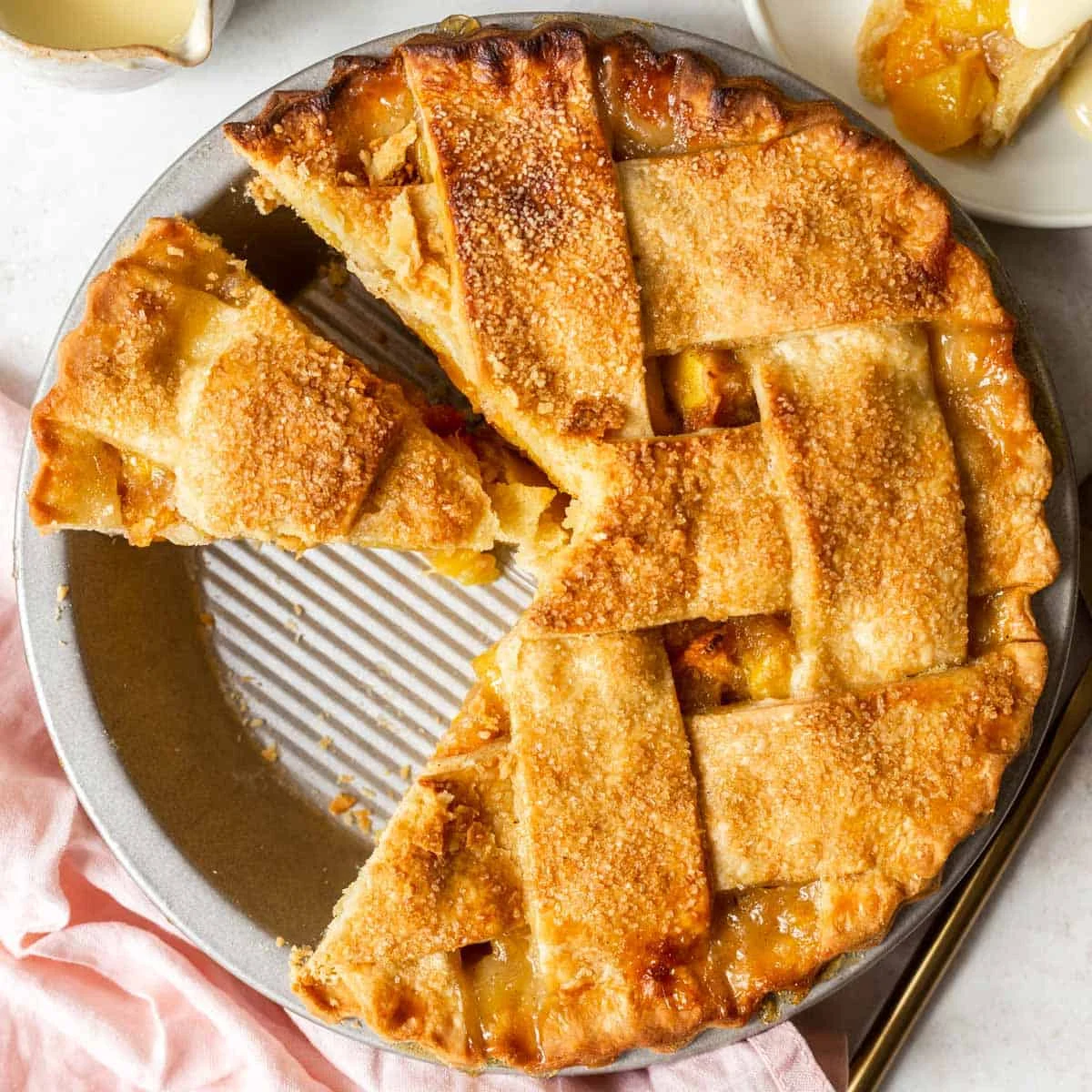 Pfirsich-Mango-Pie