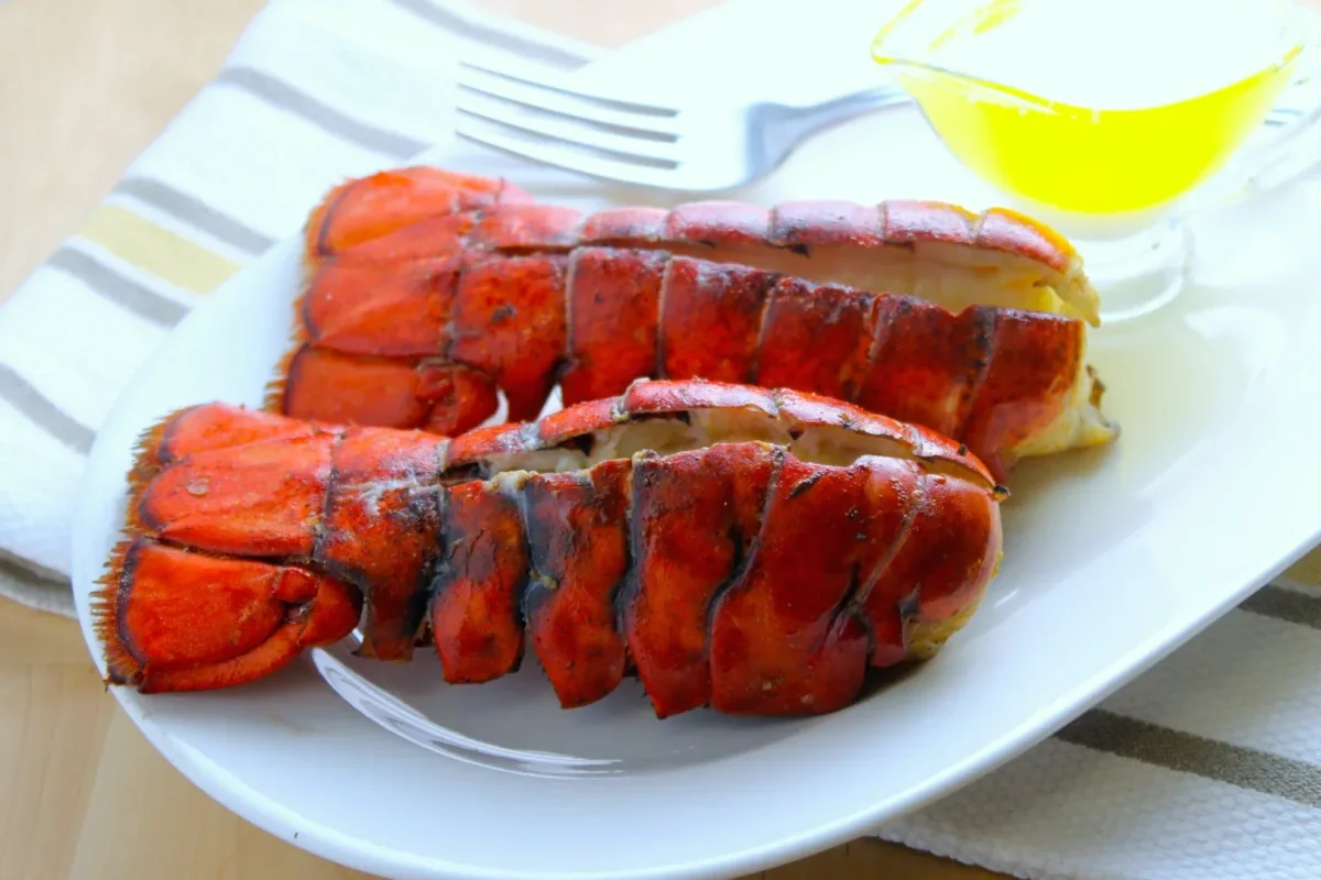 Colas de langosta a la parrilla