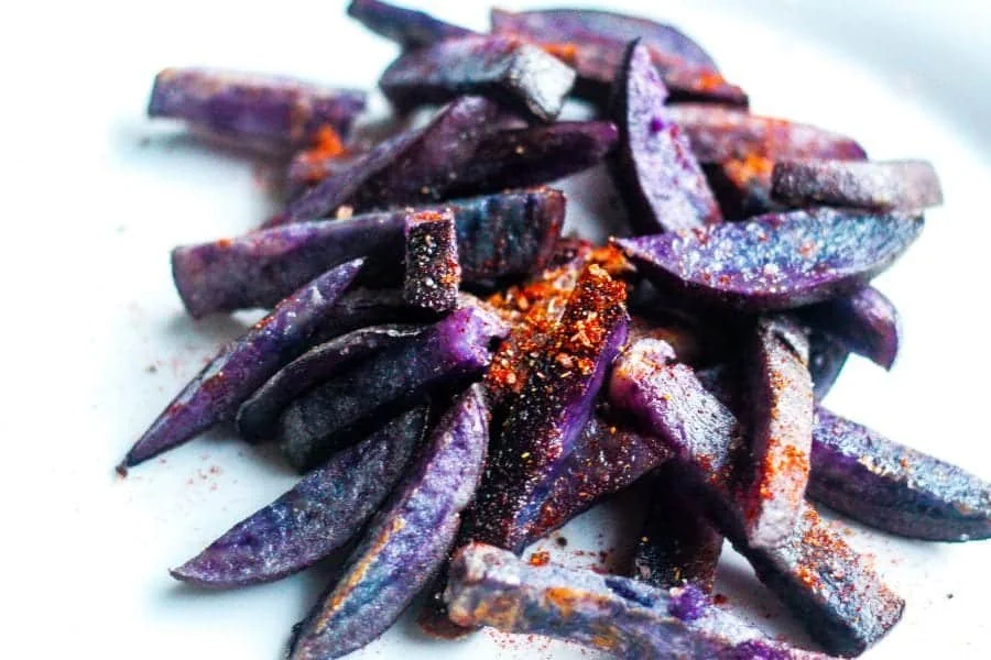 Crispy Oven-Roasted Purple Fries