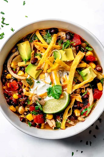Receta de Sopa de Tortilla con Pollo