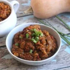 Slow Cooker Curried Butternut Squash Chili