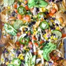 Sheet Pan Chicken Nachos