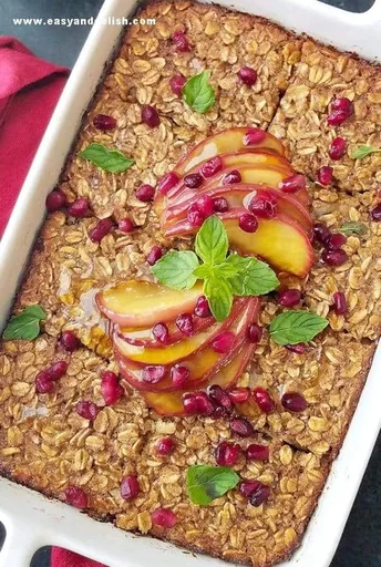 Mejor avena horneada con manzana