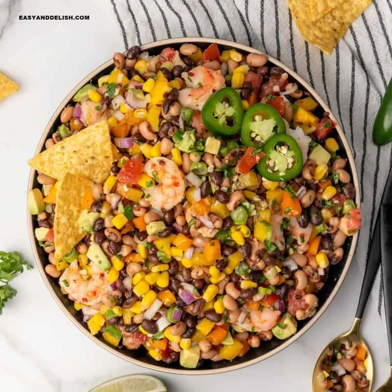 Black-eyed pea salad