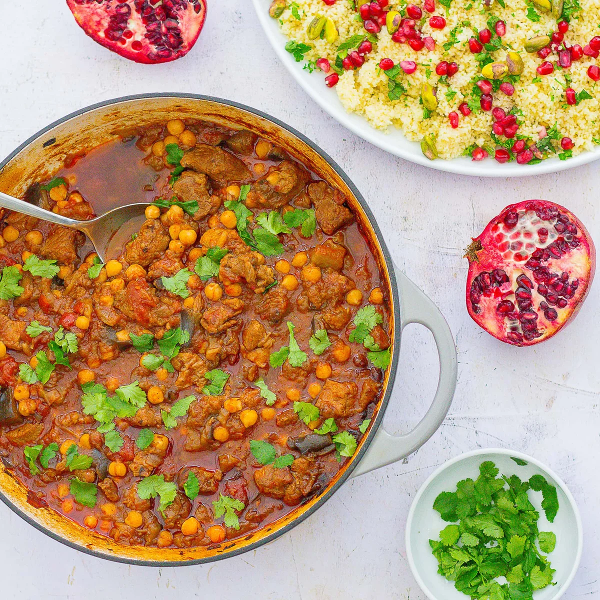 Easy Lamb and Aubergine Tagine