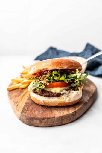 Gefrorene Burger aus der Heißluftfritteuse