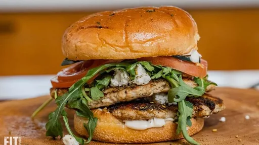 Mediterranean Herb Chicken Smash Burger