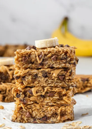 Banana Peanut Butter Oatmeal Bars