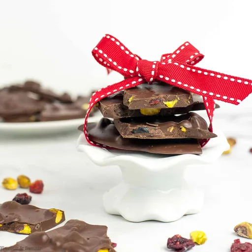Cranberry Pistachio Chocolate Bark