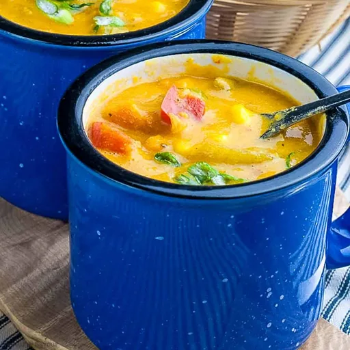 Hearty Vegan Sweet Potato Corn Chowder