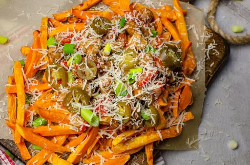 Loaded Vegan Sweet Potato Fries